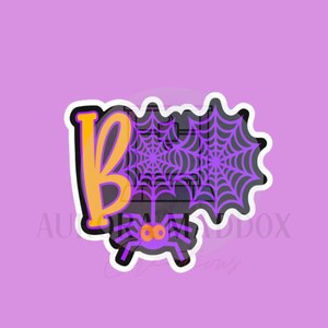 Boo Spider Plaque | Cookie Cutter