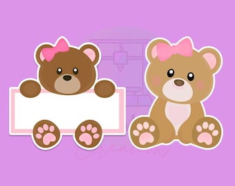 Sweet Bear with Bow Set | 2 Piece | Cookie Cutter