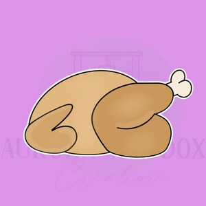Cooked Turkey Cookie Cutter
