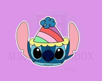 Stitchy Birthday Hat Cookie Cutter