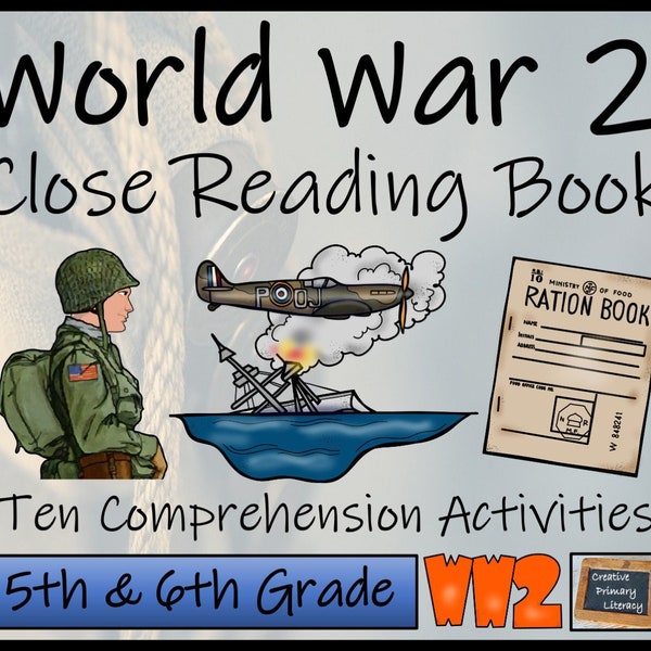 World War II Close Reading Activity Book | 10 Activities | 5th Grade & 6th Grade