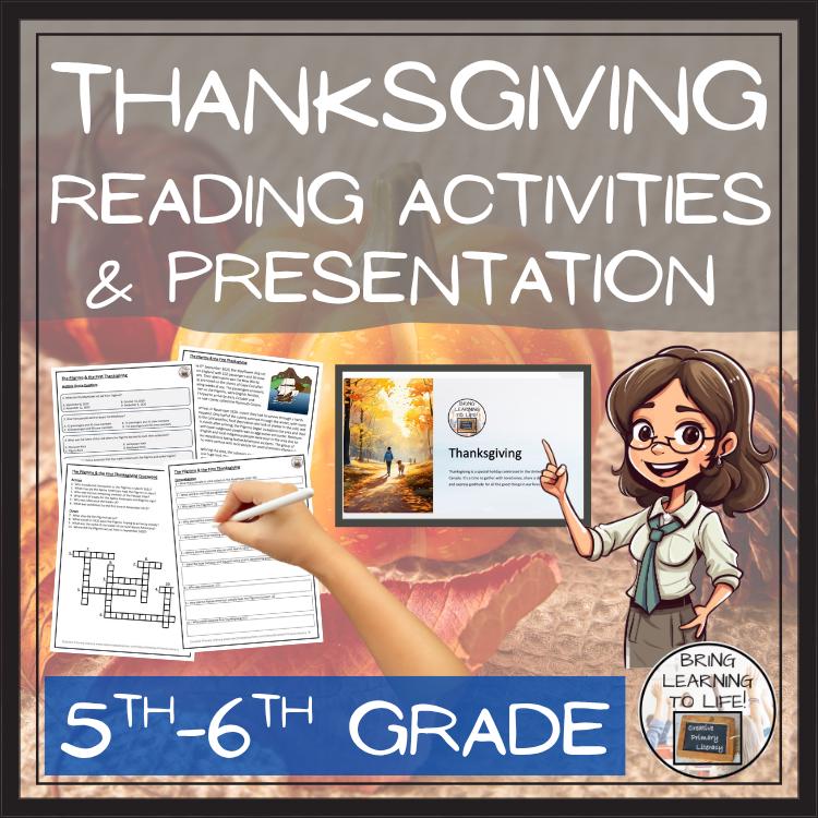First Pilgrims and Thanksgiving Close Reading Comprehension Activities ...