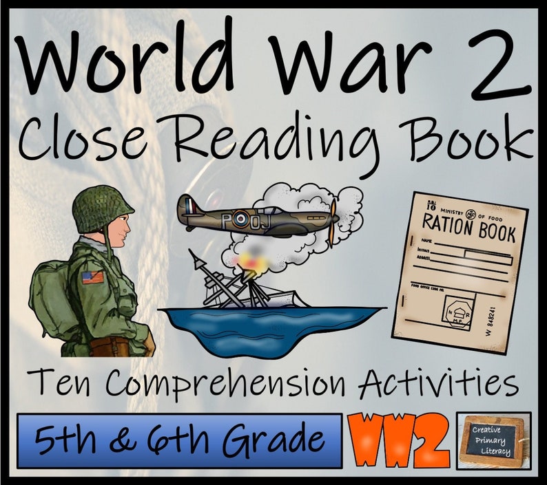 World War II Close Reading Activity Book | 10 Activities | 5th Grade ...