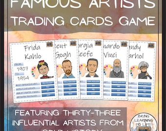 Famous Artists Trading Cards Game