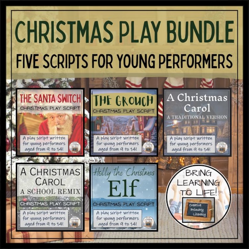 A Bundle of Five Christmas Play Scripts - Etsy