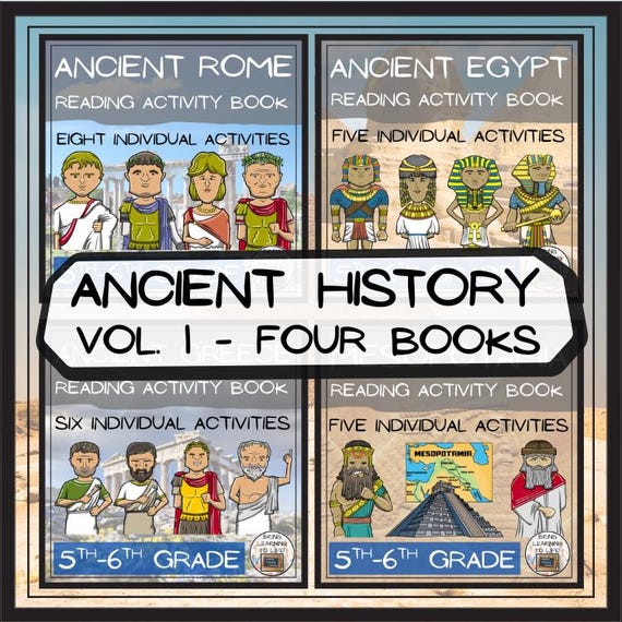 Ancient History Close Reading Book Bundle | 5th Grade & 6th Grade