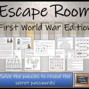 First World War Escape Room Activity