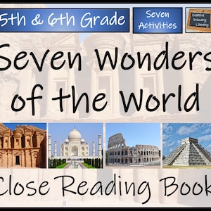 Seven Wonders of the World Close Reading Book | 5th Grade & 6th Grade