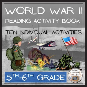 World War II Close Reading Activity Book | 10 Activities | 5th Grade & 6th Grade