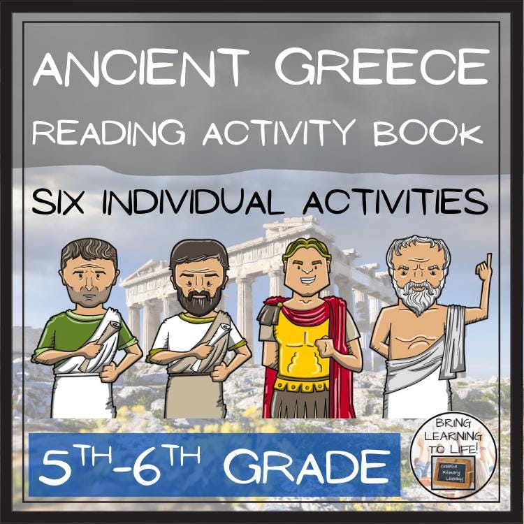 Ancient Greece Close Reading Book | 5th Grade & 6th Grade - Etsy