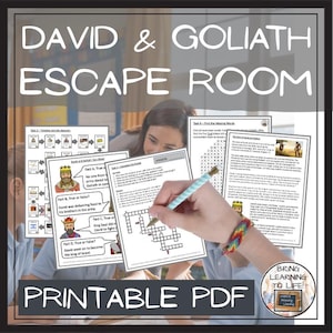 David and Goliath Story Escape Room Activity