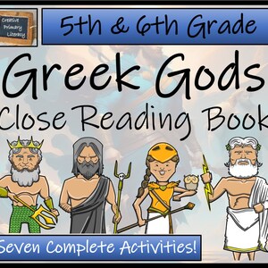 Greek Gods Close Reading Comprehension Book | 5th Grade & 6th Grade