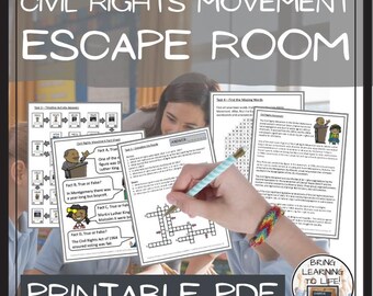Civil Rights Movement Escape Room Activity