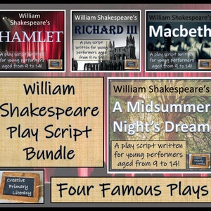 Four Shakespeare Plays | Hamlet, Midsummer Night&#39;s Dream, Macbeth & Richard III