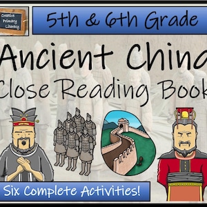 Ancient China Close Reading Comprehension Book | 5th Grade & 6th Grade