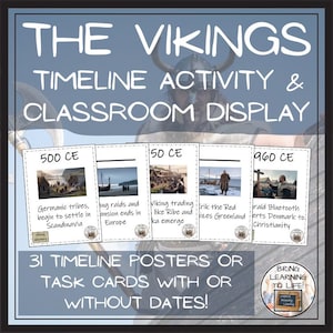 Vikings History Timeline Activity & Classroom Display