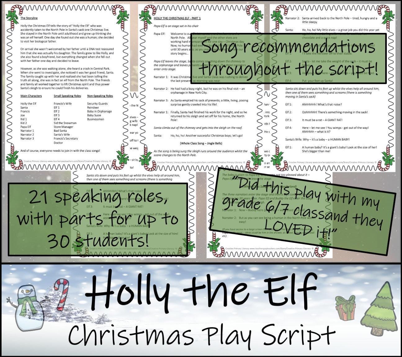 Christmas Play Script - Holly the Christmas Elf - Etsy