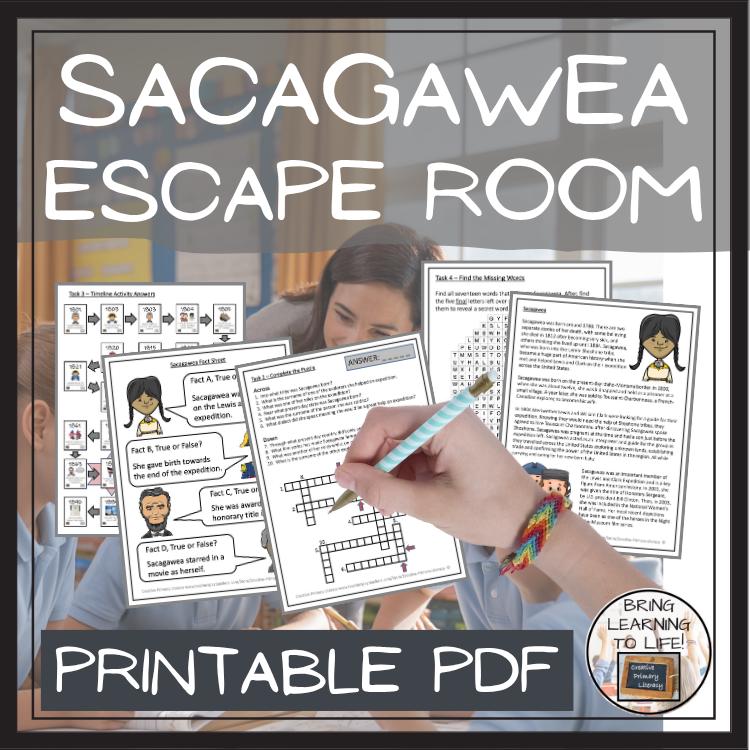 Sacagawea Escape Room Activity - Etsy
