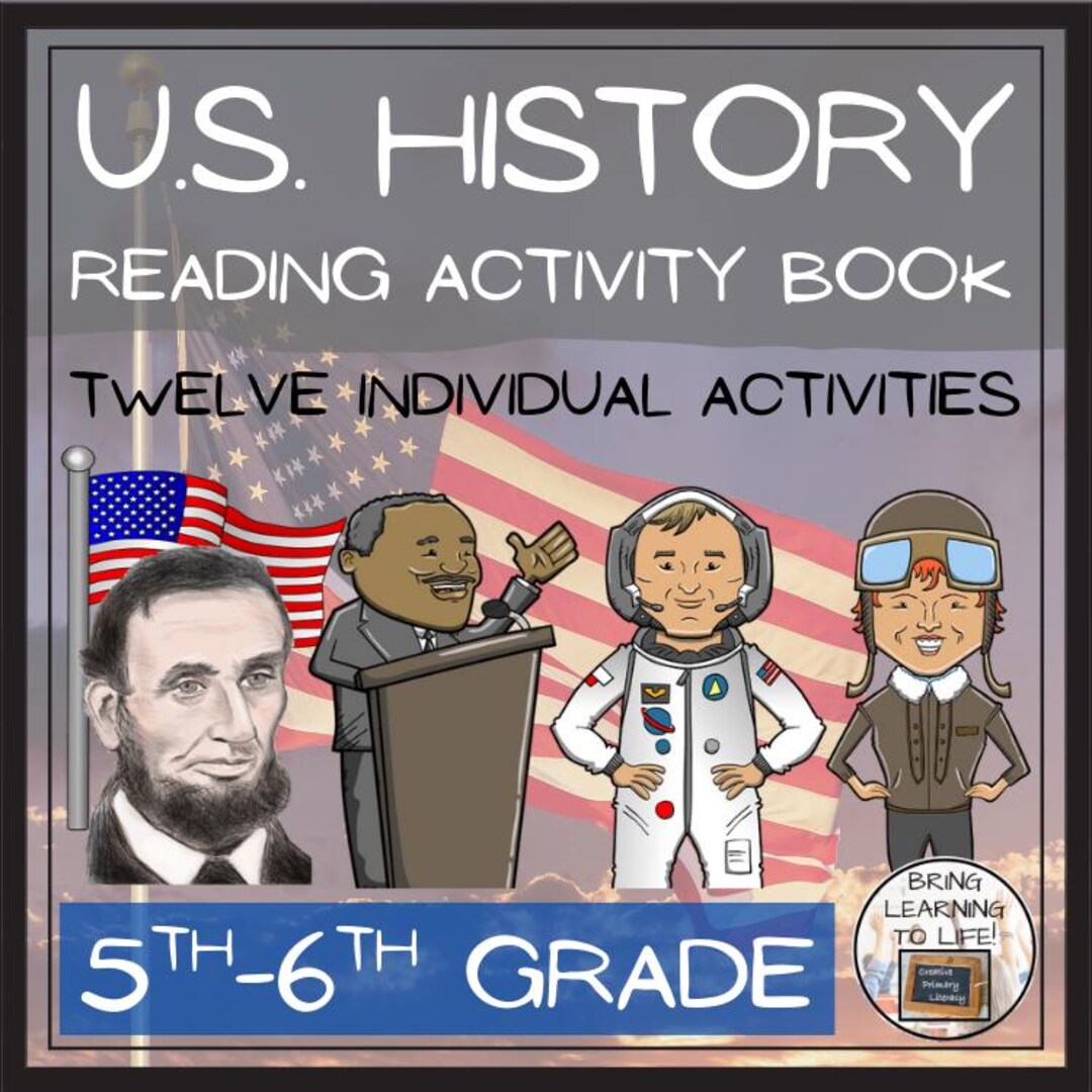 U.S. History Close Reading Activity Book | 5th Grade & 6th Grade - Etsy