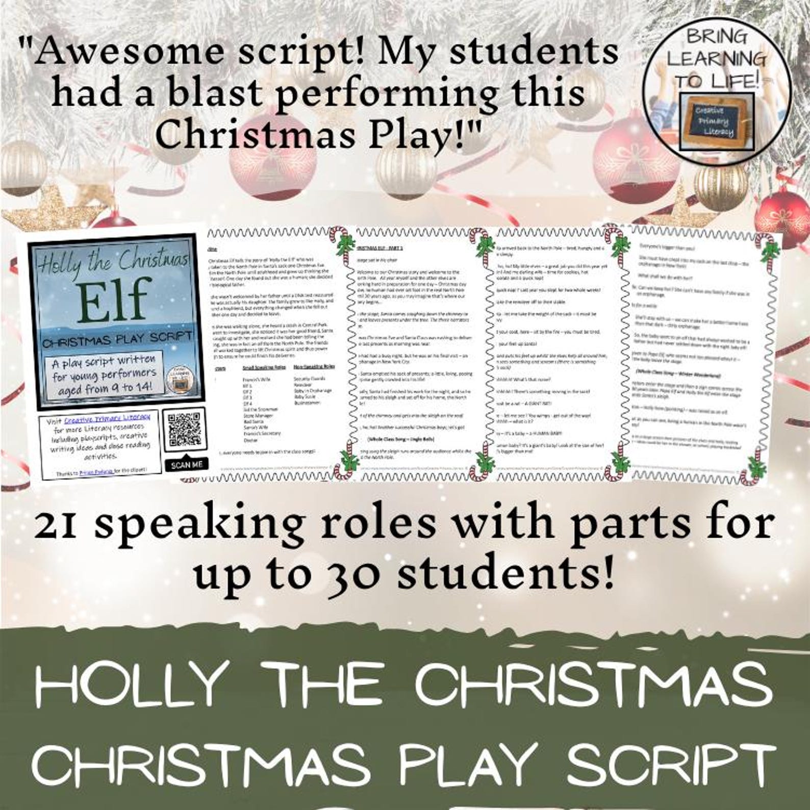 Christmas Play Script - Holly the Christmas Elf - Etsy