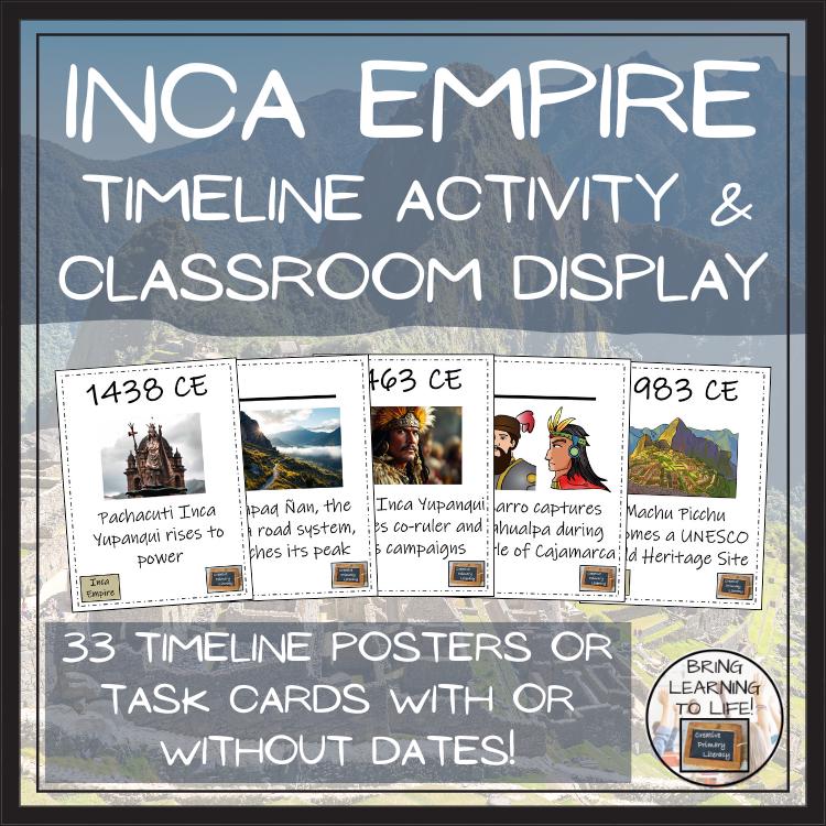 Inca Empire Timeline Activity & Classroom Display - Etsy