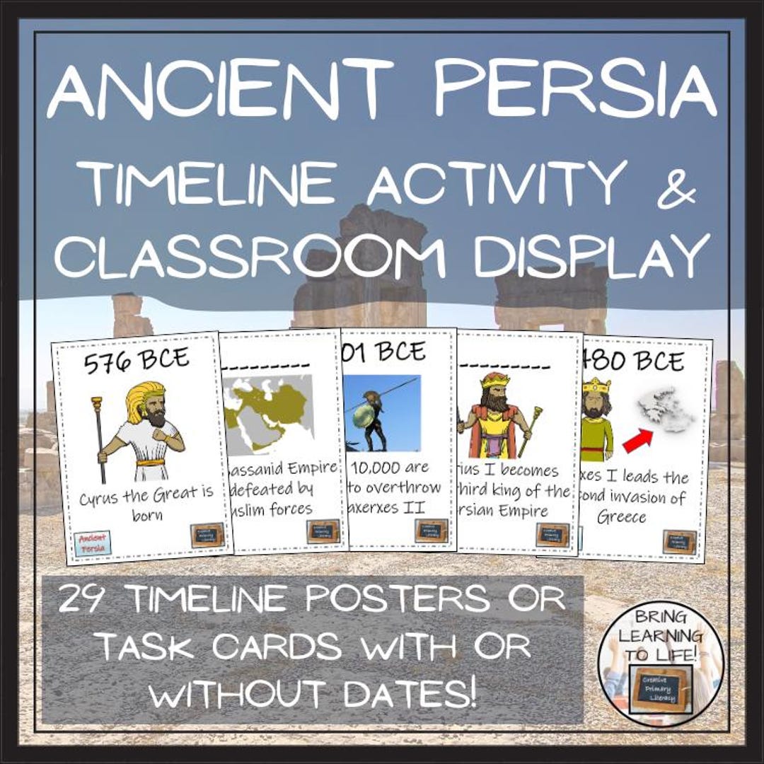 Ancient Persia Timeline Activity Classroom Display Etsy