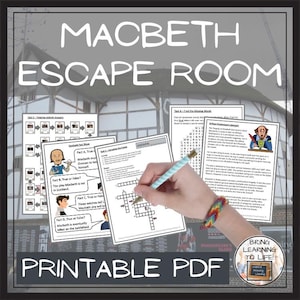 Actividad de escape room de Macbeth