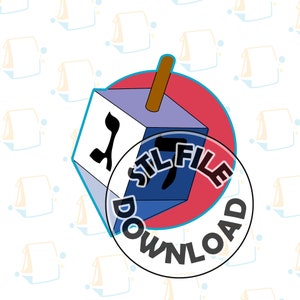 Dreidel / Hanukkah / Jewish Holidays - Digital STL File Download for Cookie Cutter / Fondant Cutter / Clay Cutter