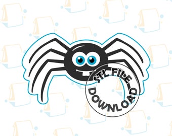 Spider / Spider -  Digital STL File Download for Cookie Cutter / Fondant Cutter / Clay Cutter