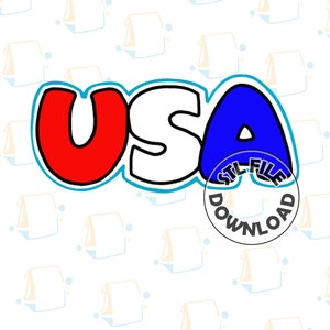 USA / 4th of July / Memorial Day / Patriotic - Digital STL File Download for Cookie Cutter / Fondant Cutter / Clay Cutter