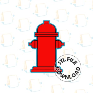Fire Hydrant -  Digital STL File Download for Cookie Cutter / Fondant Cutter / Clay Cutter