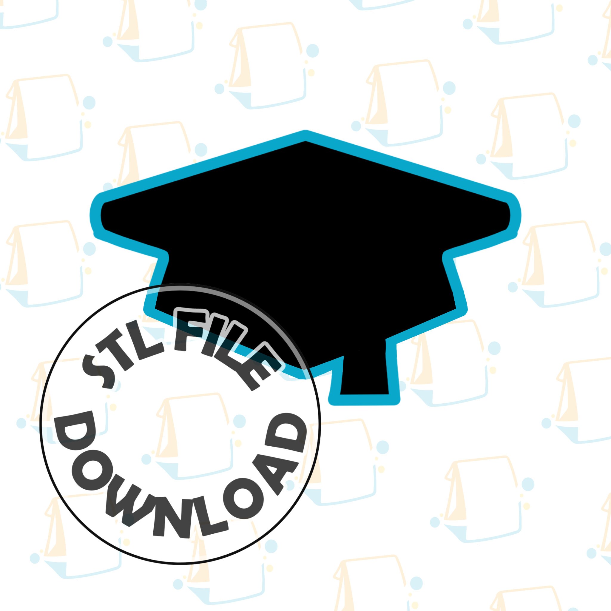 Graduation Cap Cookie Cutter / Fondant Cutter / Clay Cutter- STL FILE ...