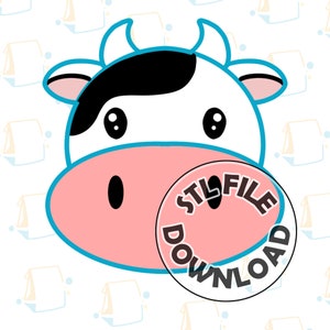 Tema de vaca/granja/granero: descarga de archivo STL digital para cortador de galletas/fondant/arcilla