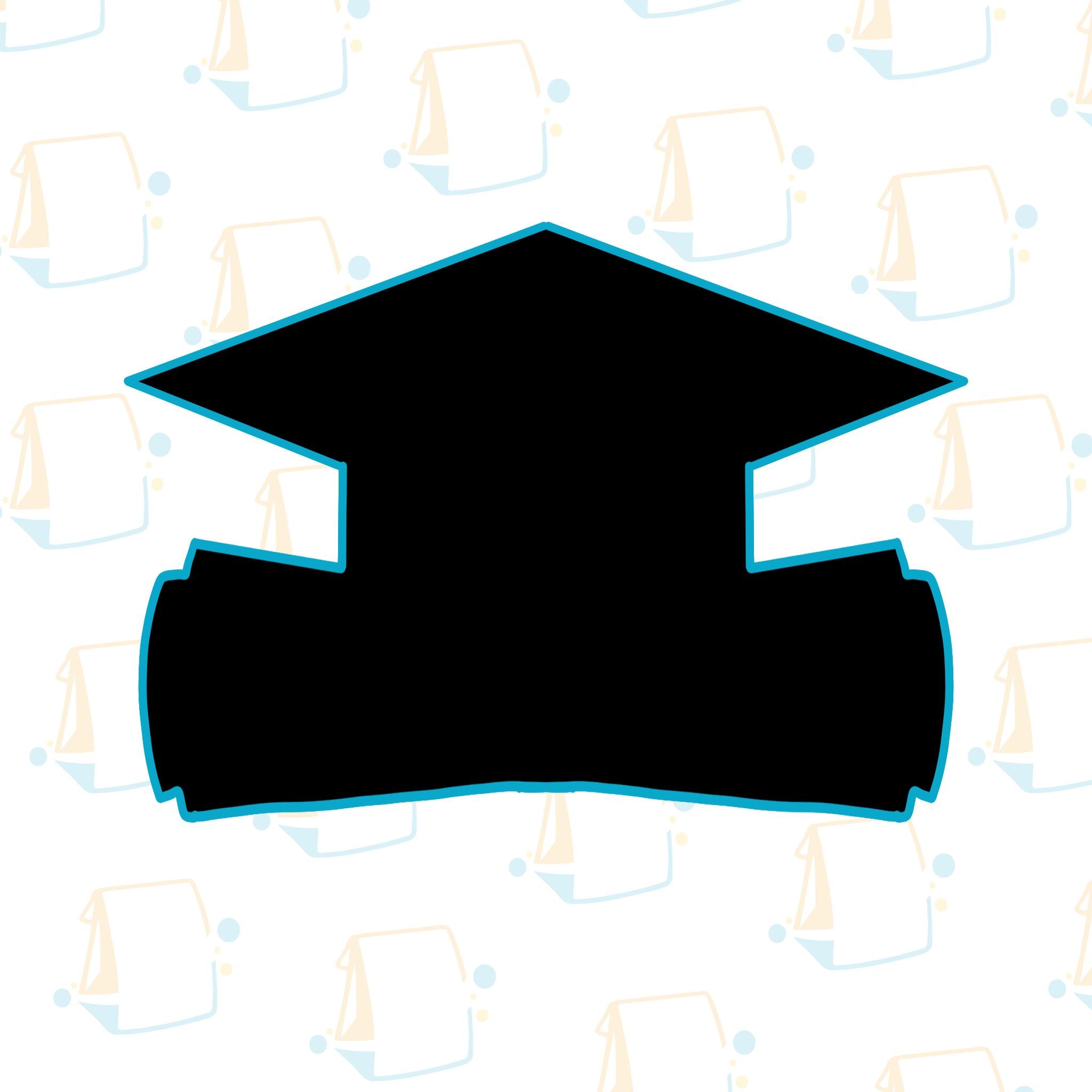 Graduation Cap and Diploma Cookie Cutter / Fondant Cutter / Dough ...