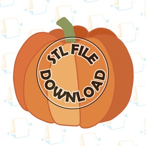 Pumpkin - Digital STL File Download for Cookie Cutter / Fondant Cutter / Clay Cutter