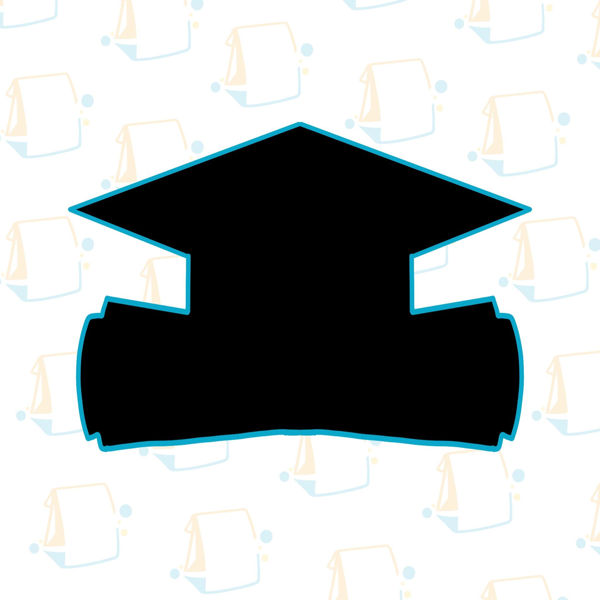 Graduation Cap & Diploma Cookie Cutter / Fondant Cutter / Clay Cutter ...