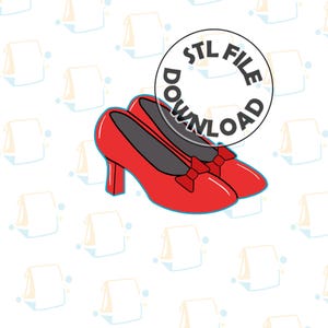 Puede incluir: Un par de zapatillas rojas de rubí con lazos negros. Las zapatillas son un símbolo popular de El mago de Oz.