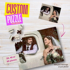 Custom Photo Puzzle | Personalized Jigsaw with Picture | Big Pieces Puzzle | Memory Toy