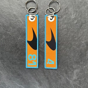 McLaren Formula 1 F1 Team and Drivers Woven Keychain