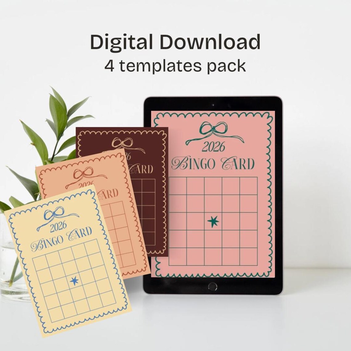 2026 Bingo Card Pack // Fun Vision Board Planning for New Year, Bingo ...