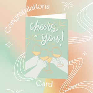 Biglietto d'auguri Saluti a te / Biglietto di congratulazioni A6, biglietto dal design minimale, biglietto per lui e per lei, biglietto d'auguri di alta qualità