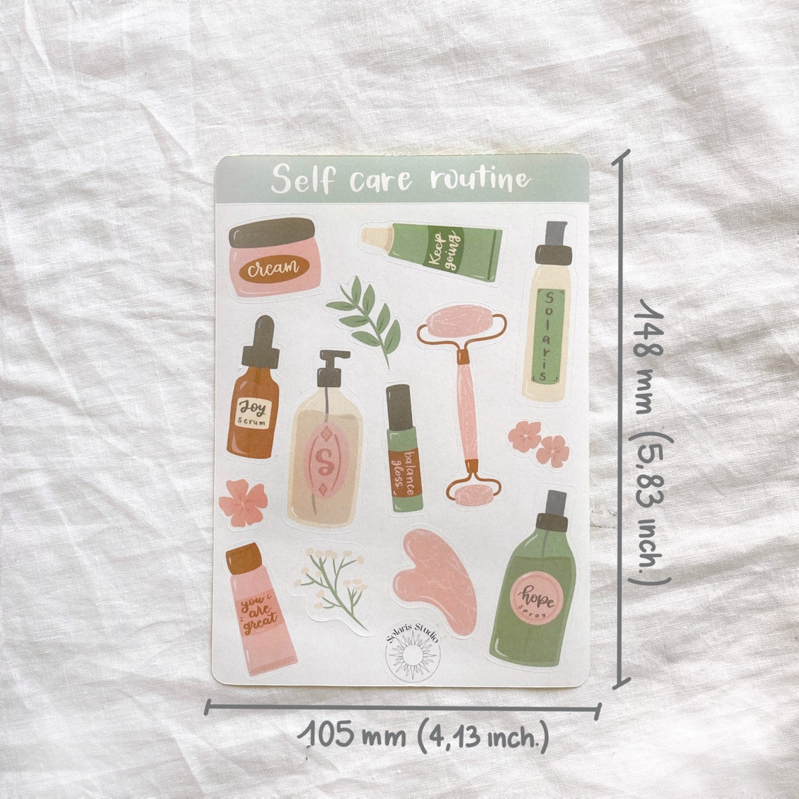 Self Care Routine Sticker Sheet // Journal Self Care Stickers, Self ...
