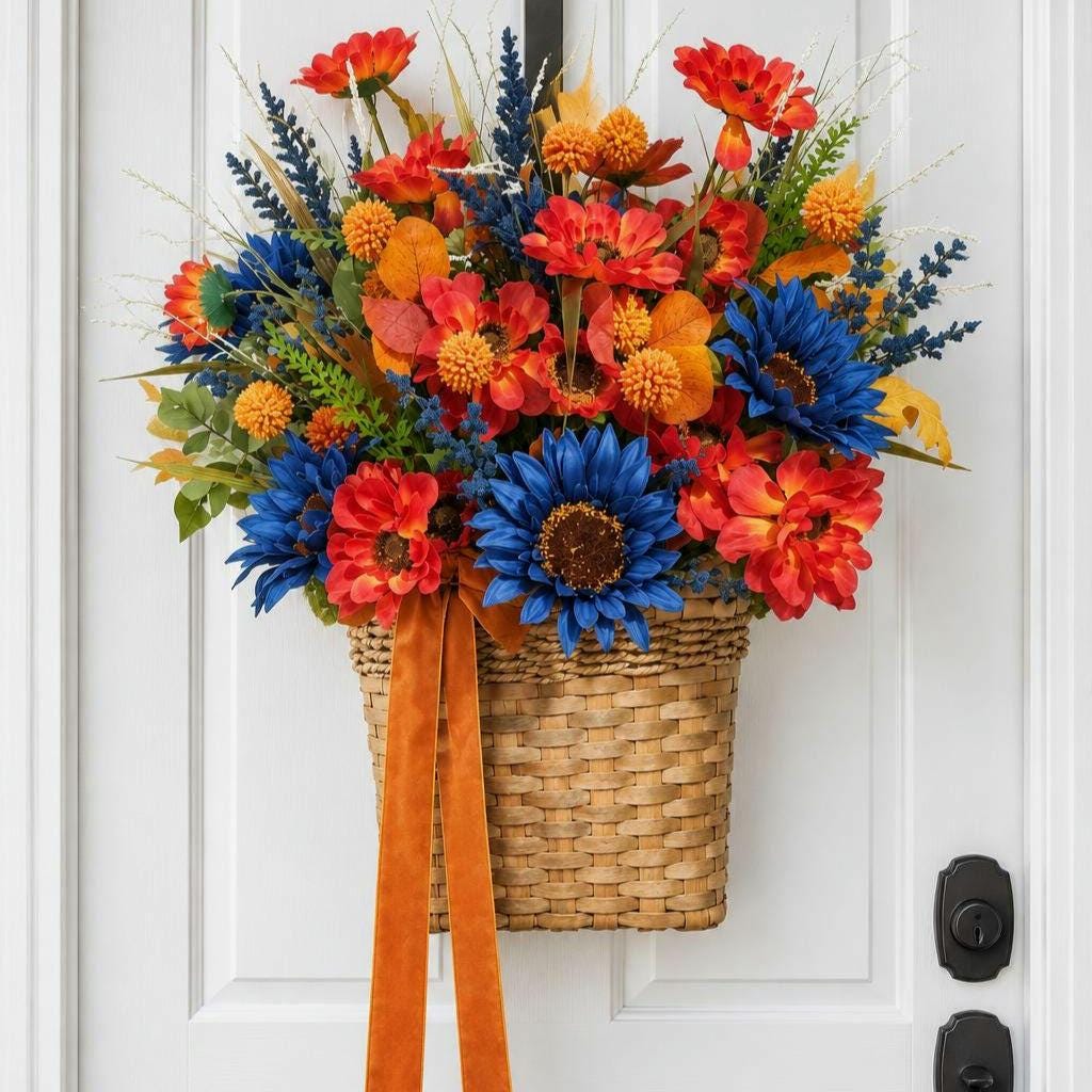 Square Basket Wreath - Etsy