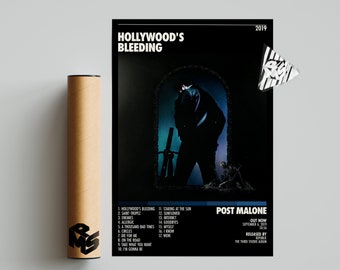 H152 Art Decor Post Malone Poster New Custom Rap Hip Hop 