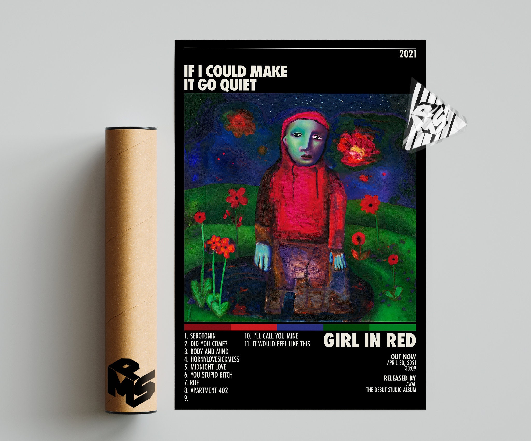 Discover Girl In Red Poster | If i Could Make It Go Quiet Poster