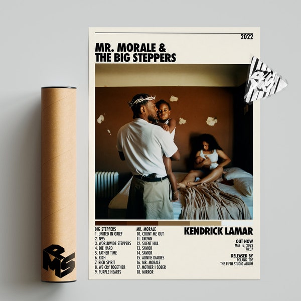 Poster Kendrick Lamar Mr. Morale - Tela 30x45 Cm Senza Cornice