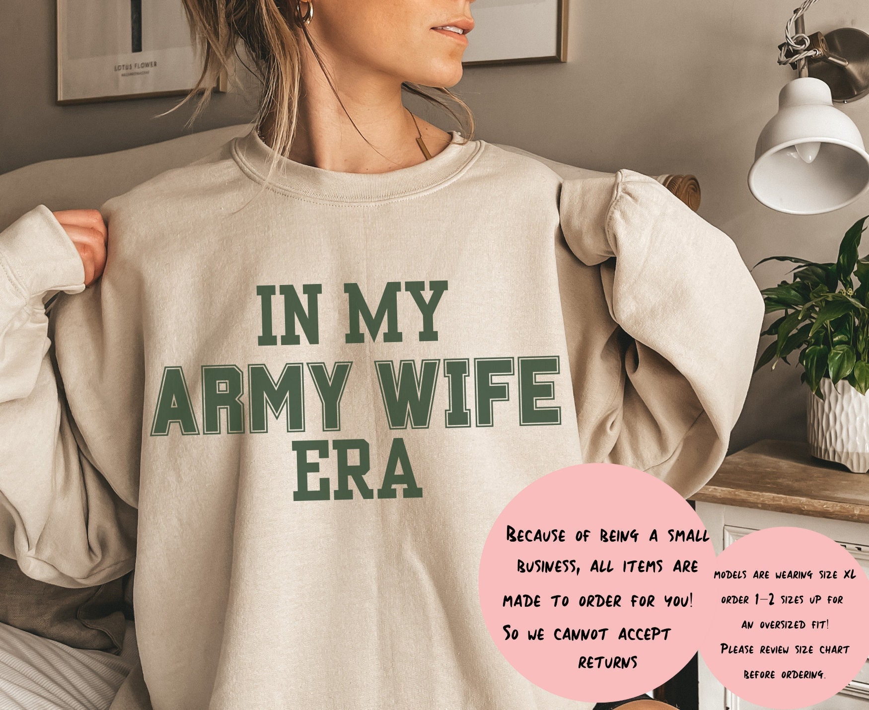 Army wife hoodie hotsell