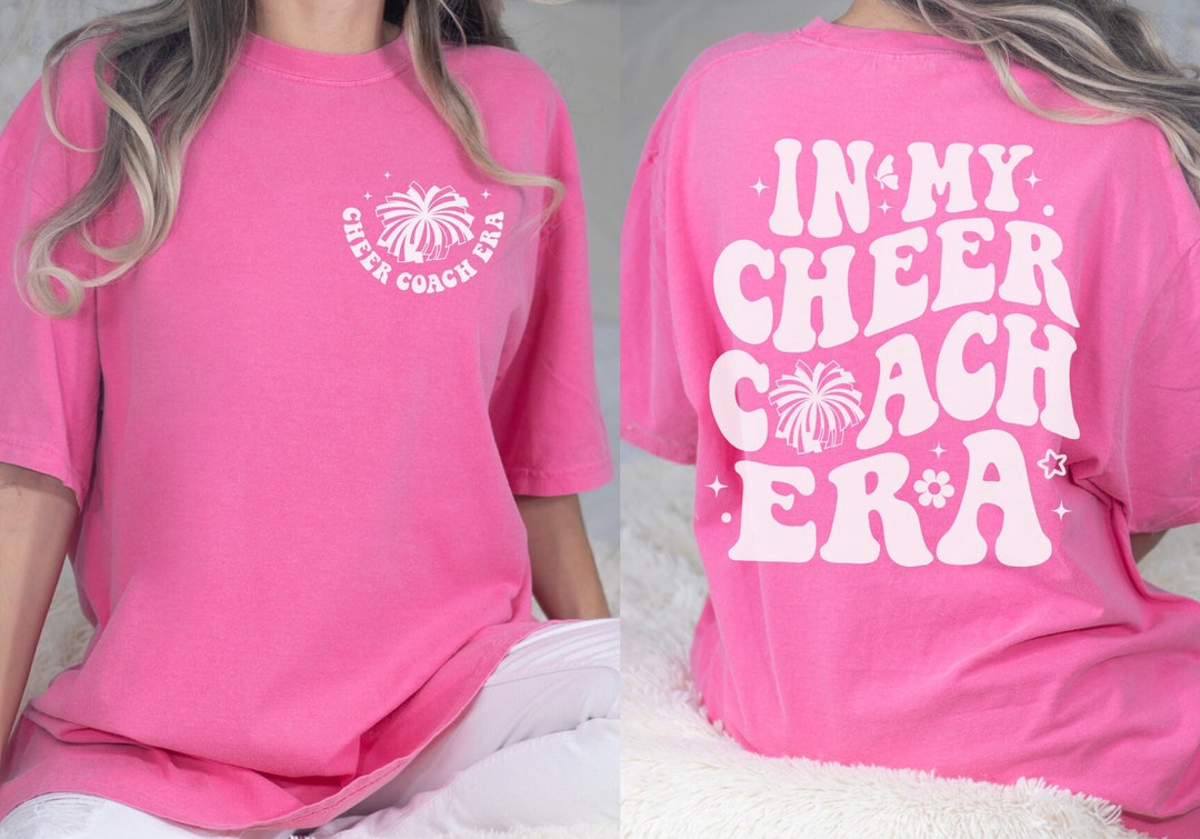 In My Cheer Coach Era Comfort Colors Tshirt, Cheer Coach Gifts, Cheer