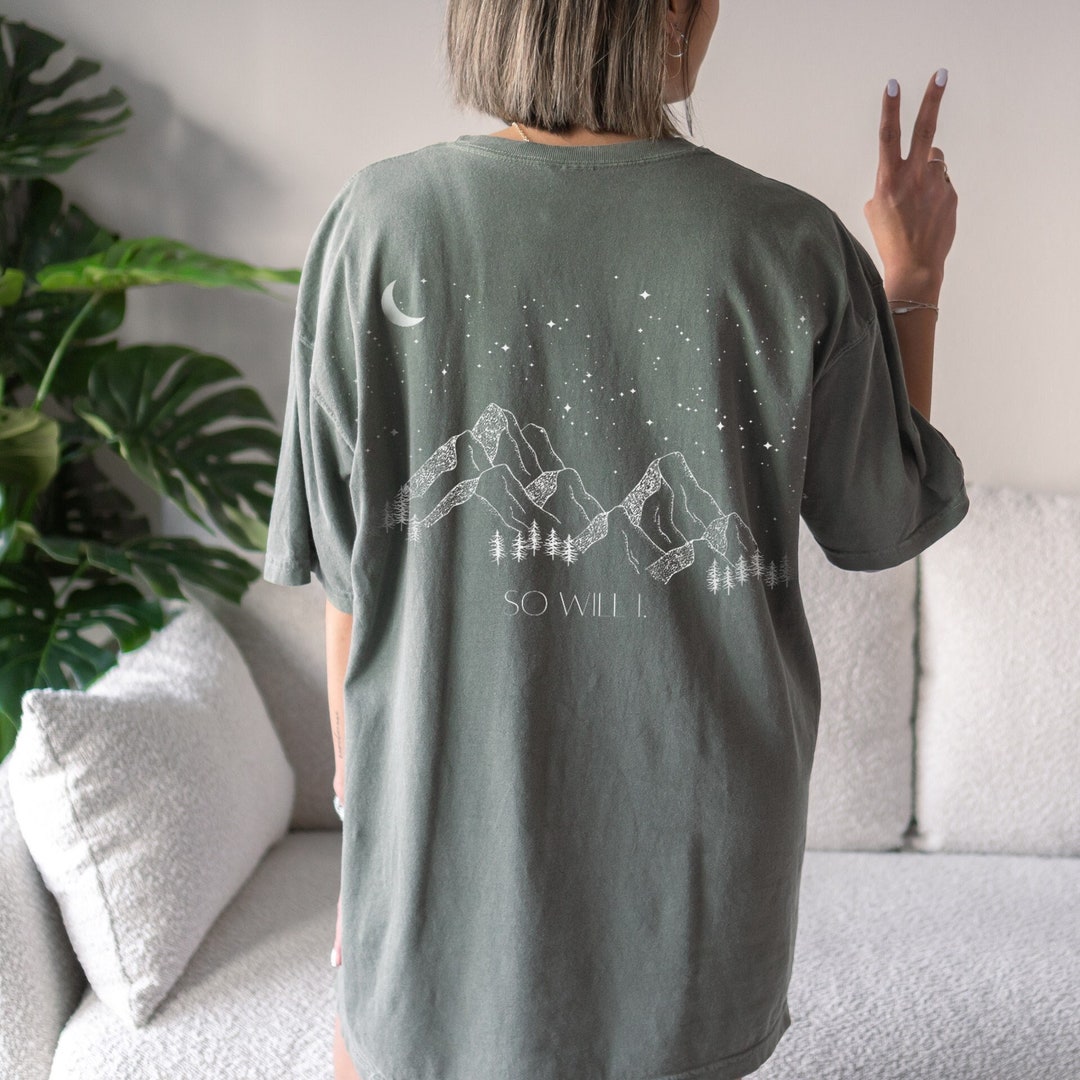 If the Stars Were Made to Worship SO WILL I BACK Print Comfort Colors T