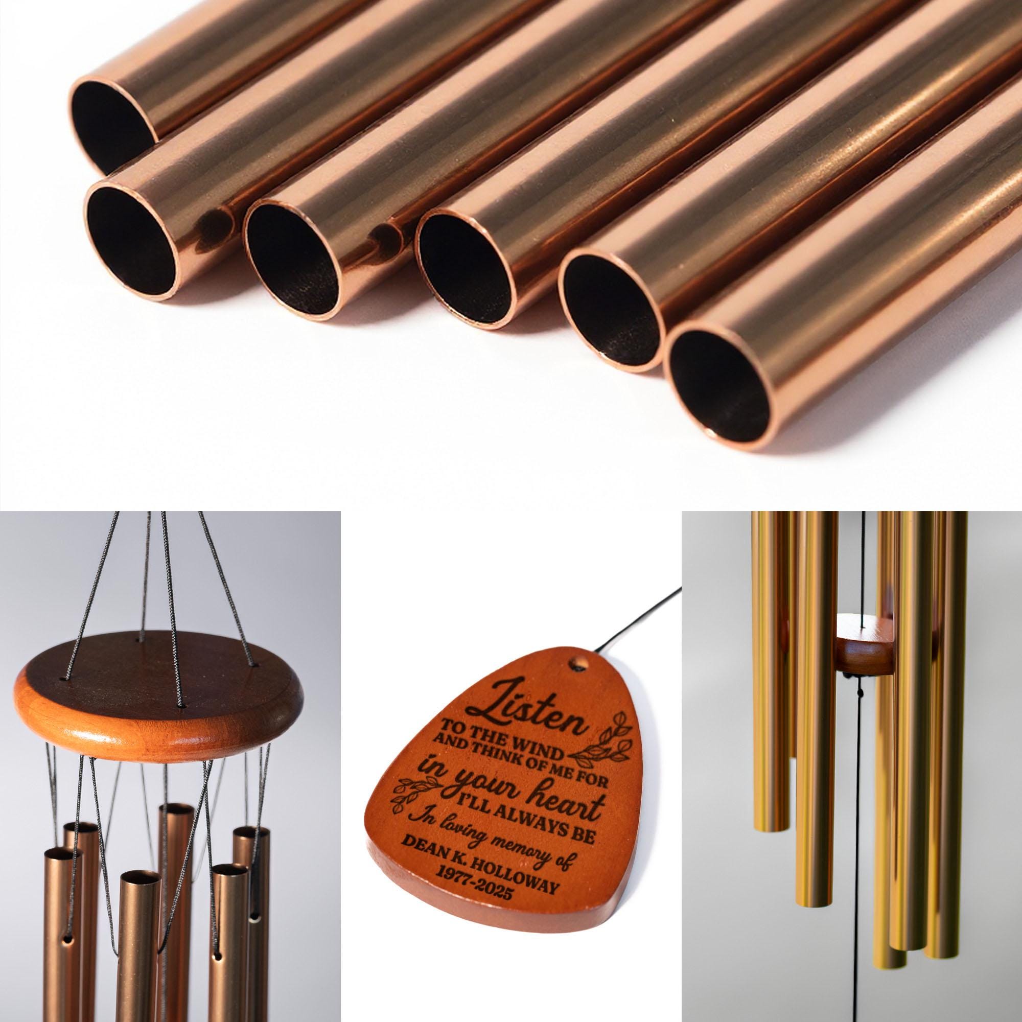 Memorial Wind Chimes | Personalized Listen to the Wind Sympathy Wind ...